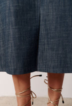 Imara Straight Skirt - Navy