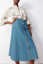 Jupe Evasee Theresa - Denim