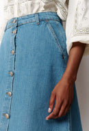 Evasee Theresa Skirt - Denim