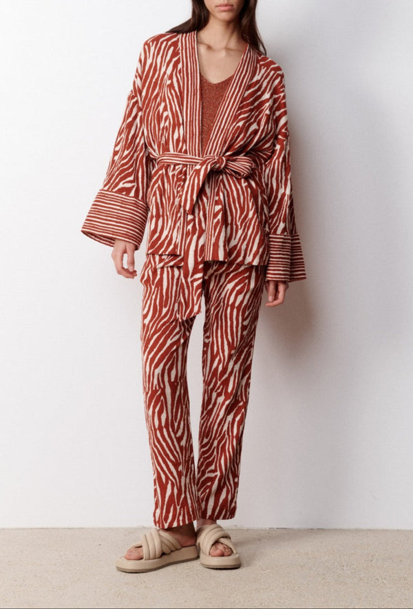Kort Kimono Ingrida - Rust