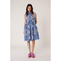 Abito Rosace - Blu - Donna