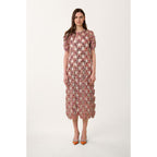 Vestido Largo Love Paillette - Rojo - Mujer