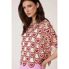 Love Sequin Top - Red - Women