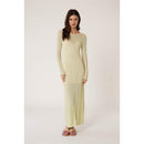 Long Lace Knit Dress - Vanilla - Women