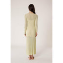 Long Lace Knit Dress - Vanilla - Women