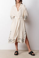 Stella Forest - Marisa Midi Dress - Ecru
