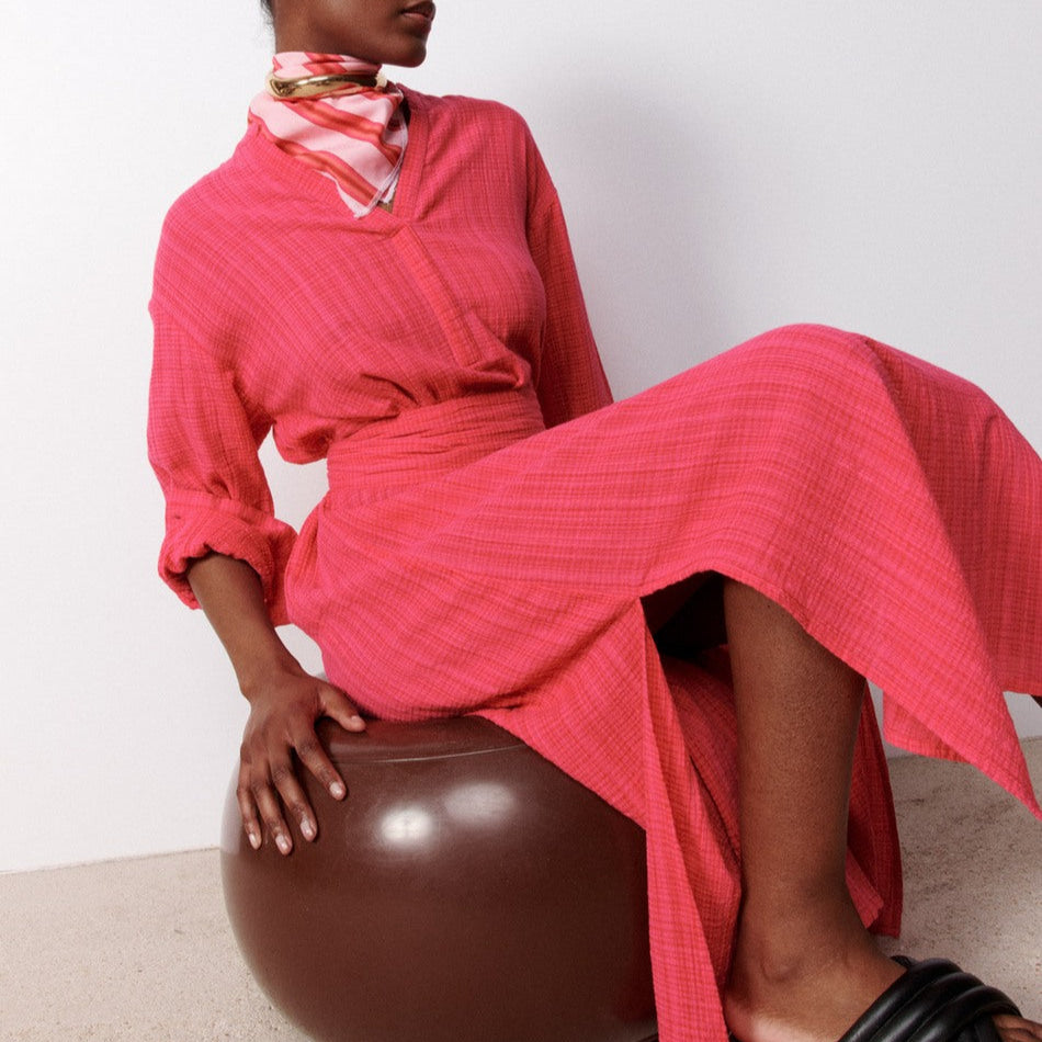 Ophelia Kaftan Dress - Pink