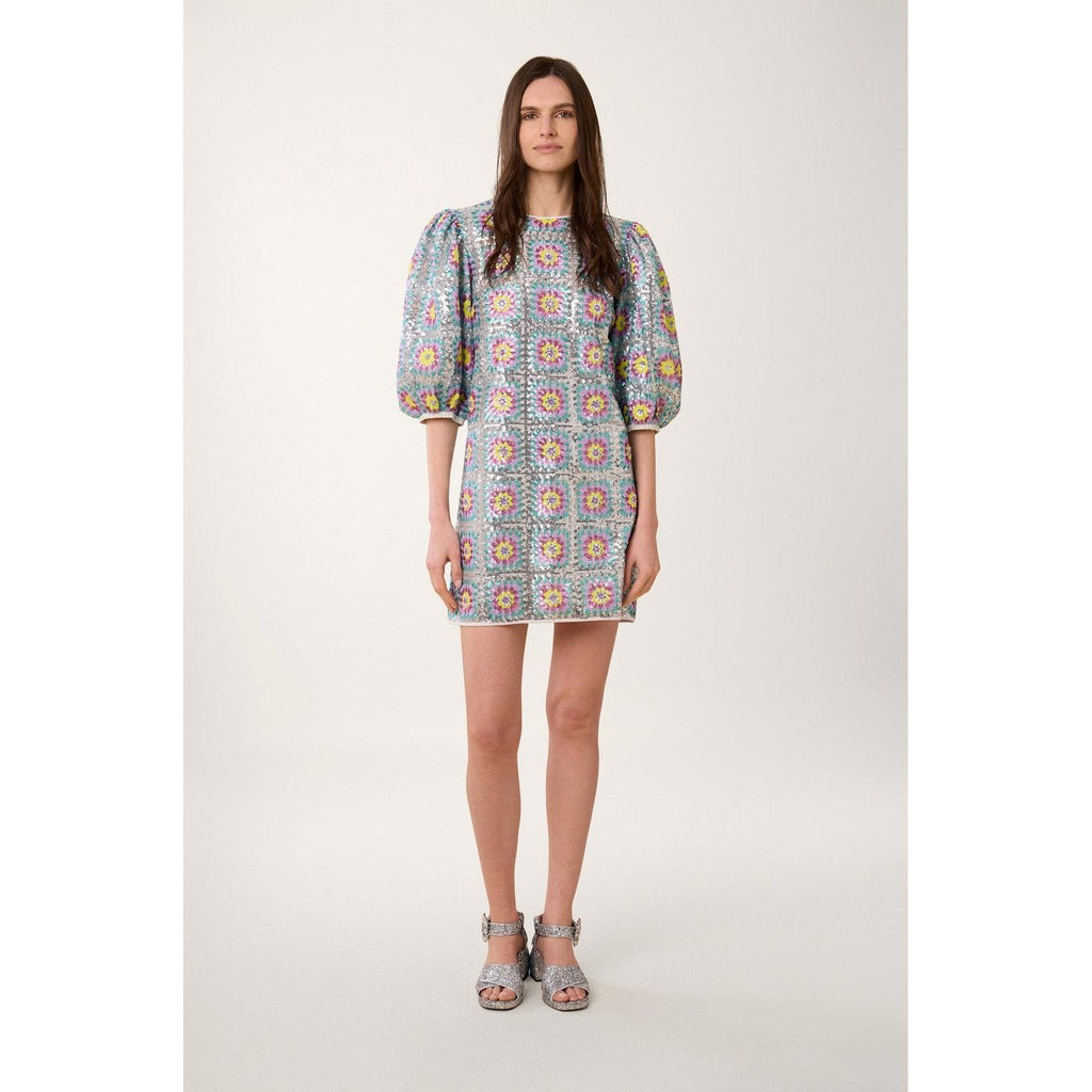 Robe Sequins Patchwork - Multico