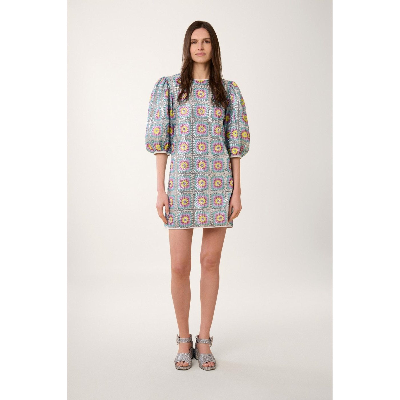 Robe Sequins Patchwork - Multico