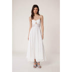Vestido Bustier Santa Barbara Lace - Blanco - Mujer