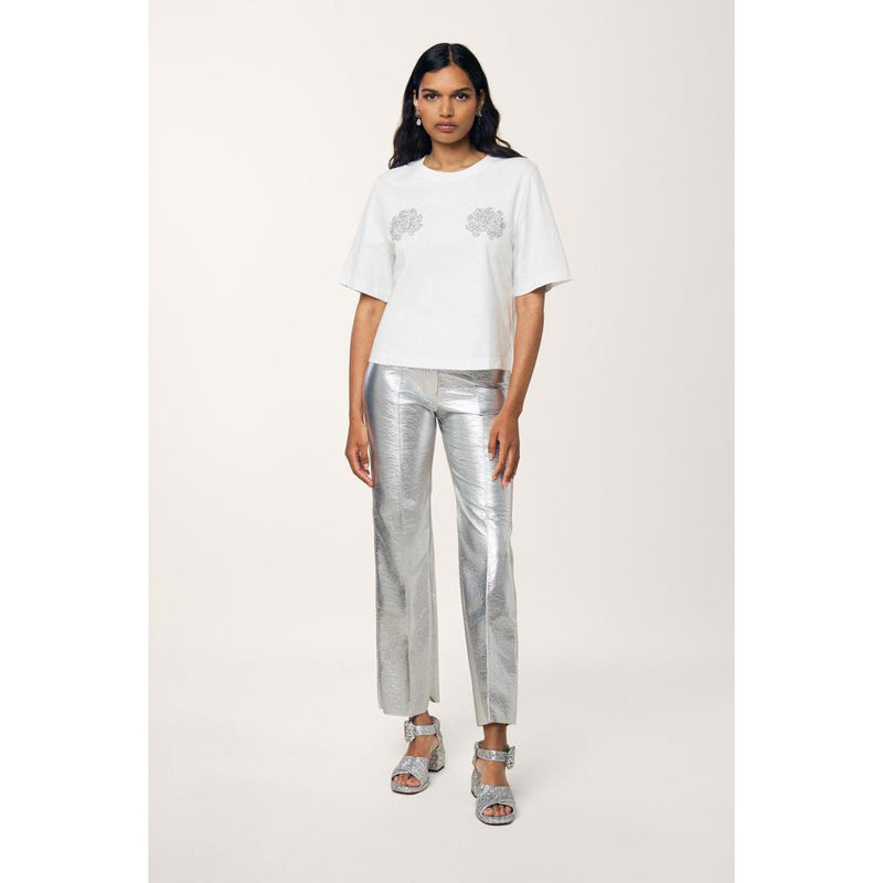 Pantalon Vinyle - Argent - Femme