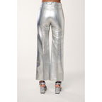 Pantalon Vinyle - Argent - Femme