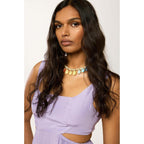 Vestido Largo Vintage Spirit - Parme - Mujer