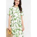 Vestido - Blanco/Menta