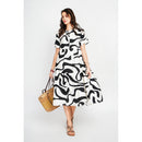 Vestido - Blanco/Negro