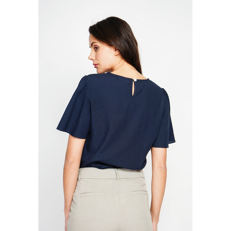 Top - Azul marino