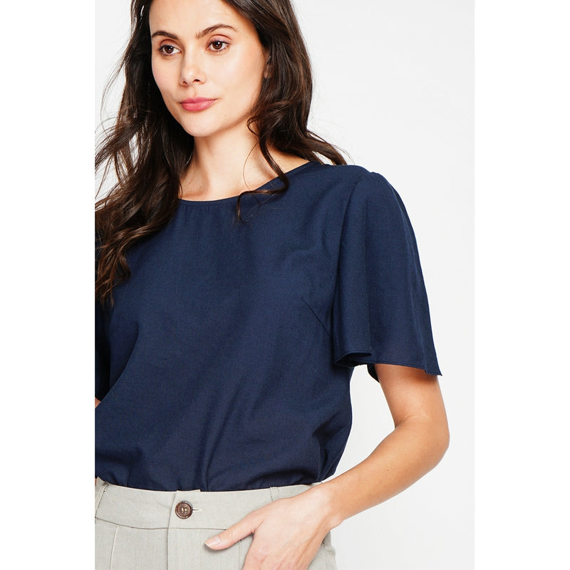 Top - Azul marino