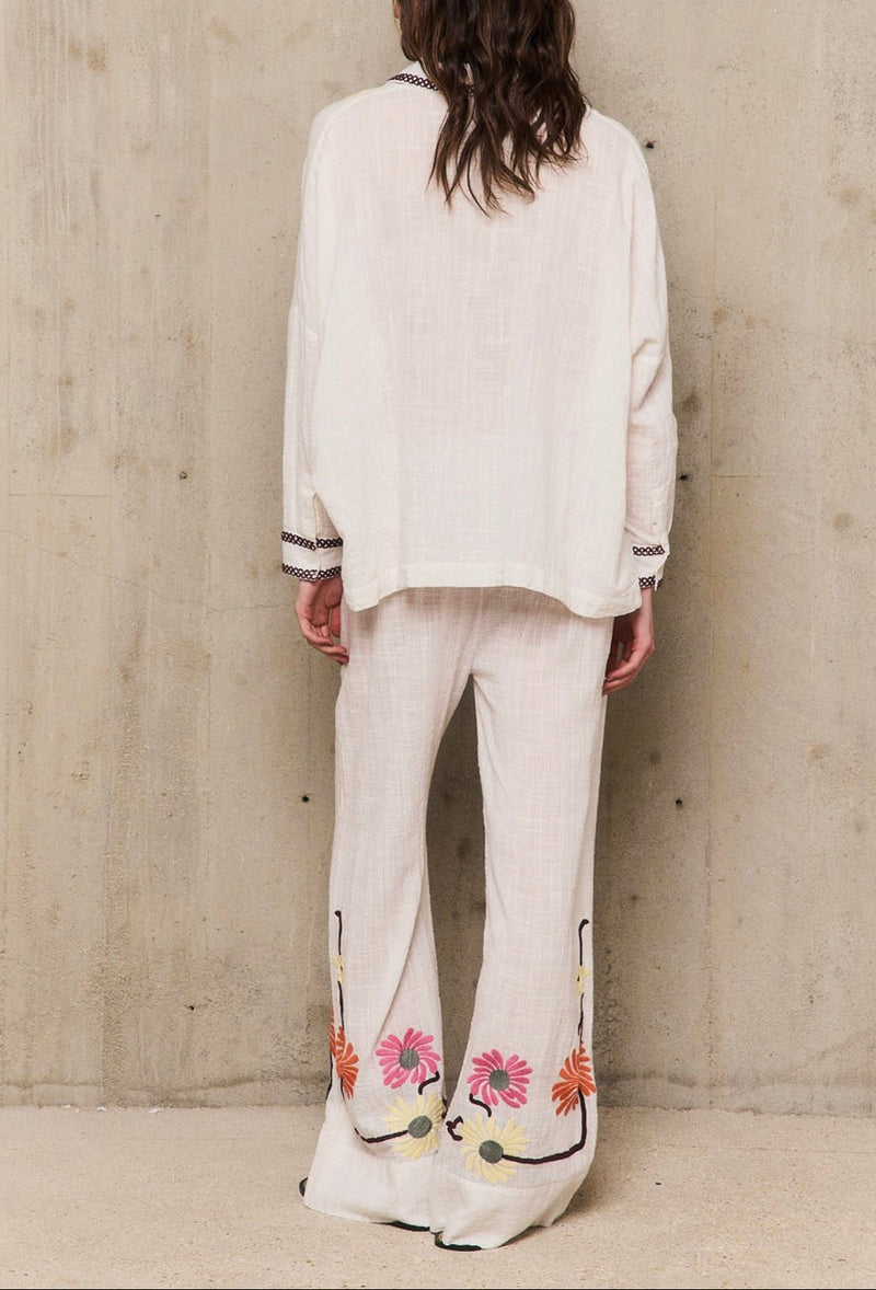 Pantalon Elastiqu Augustin - Ecru