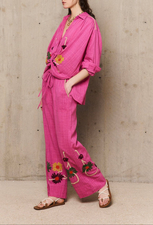 Pantalon Elastiqu Augustin - Rose