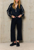 Pantalon Poches Plaquees - Noir