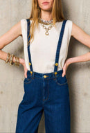 Pantalon Bretelles Moira - Denim