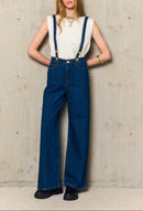 Pantalon Bretelles Moira - Denim