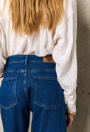 Pantalon Pli Pique Moira - Denim