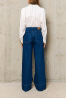 Pantalon Pli Pique Moira - Denim