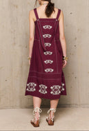 Robe Longue Marguerite - Bordeaux