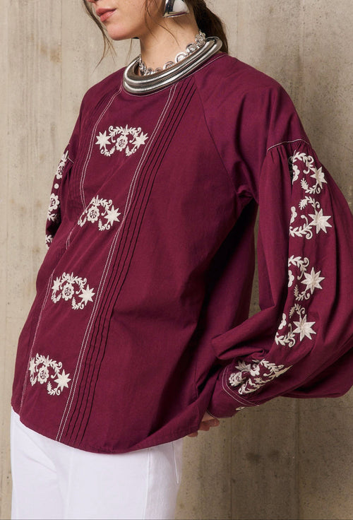 Tunique Ml Marguerite - Bordeaux