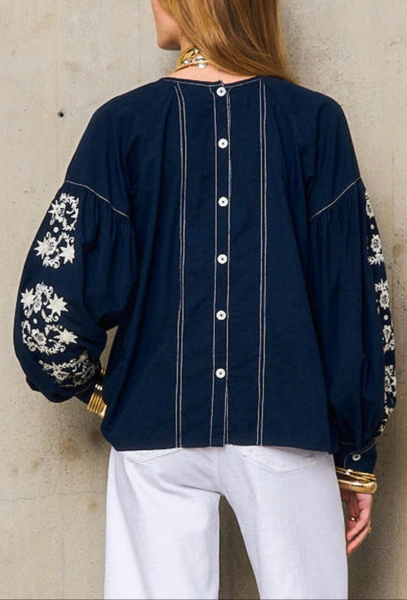 Tunique Ml Marguerite - Marine