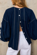 Tunique Ml Marguerite - Marine