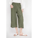 Pantalones cropped - Caqui