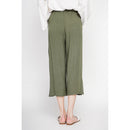 Pantalones cropped - Caqui