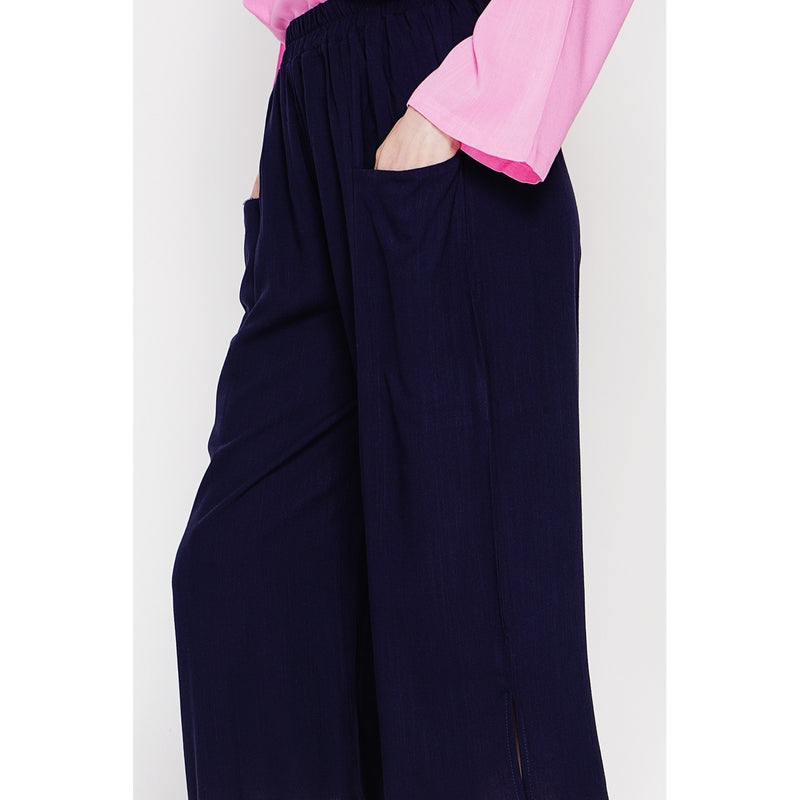 Pantalón cropped - Azul marino