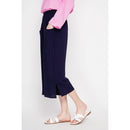 Pantalón cropped - Azul marino