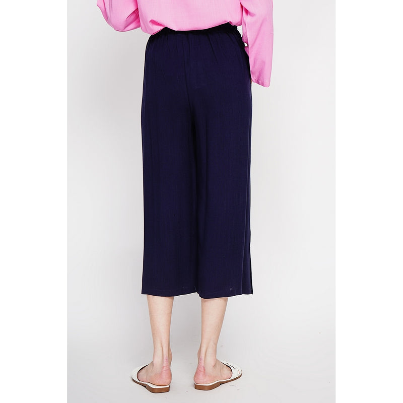 Pantalón cropped - Azul marino