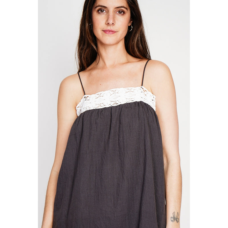 Top con tirantes - Negro