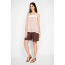 Top con tirantes - Rosa opalina