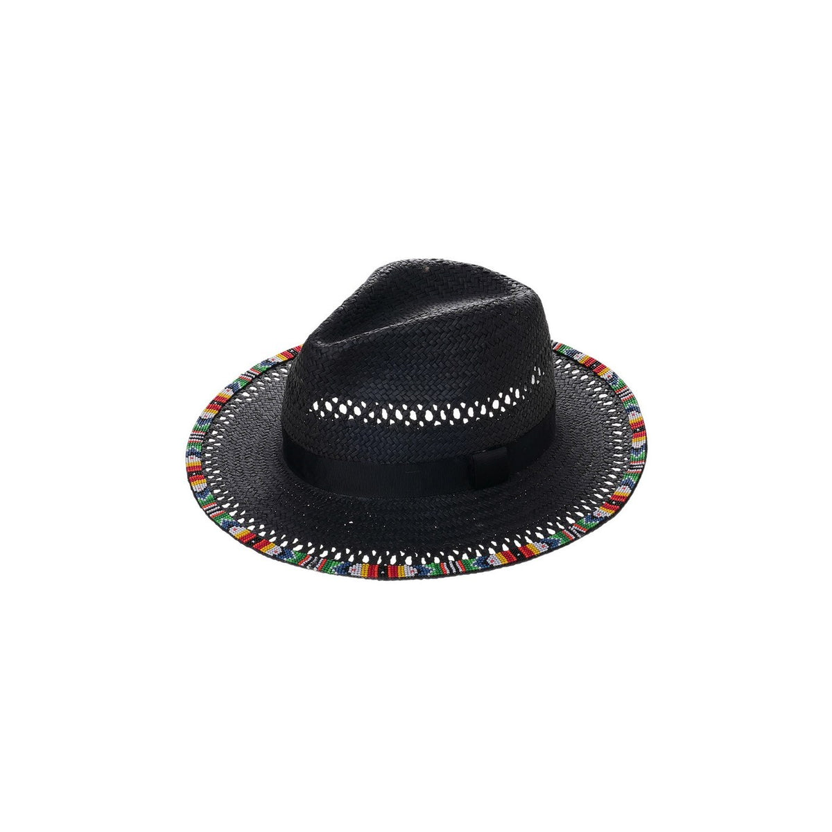 Sacs et Accessoires Chapeau de Paille Fyan - Noir