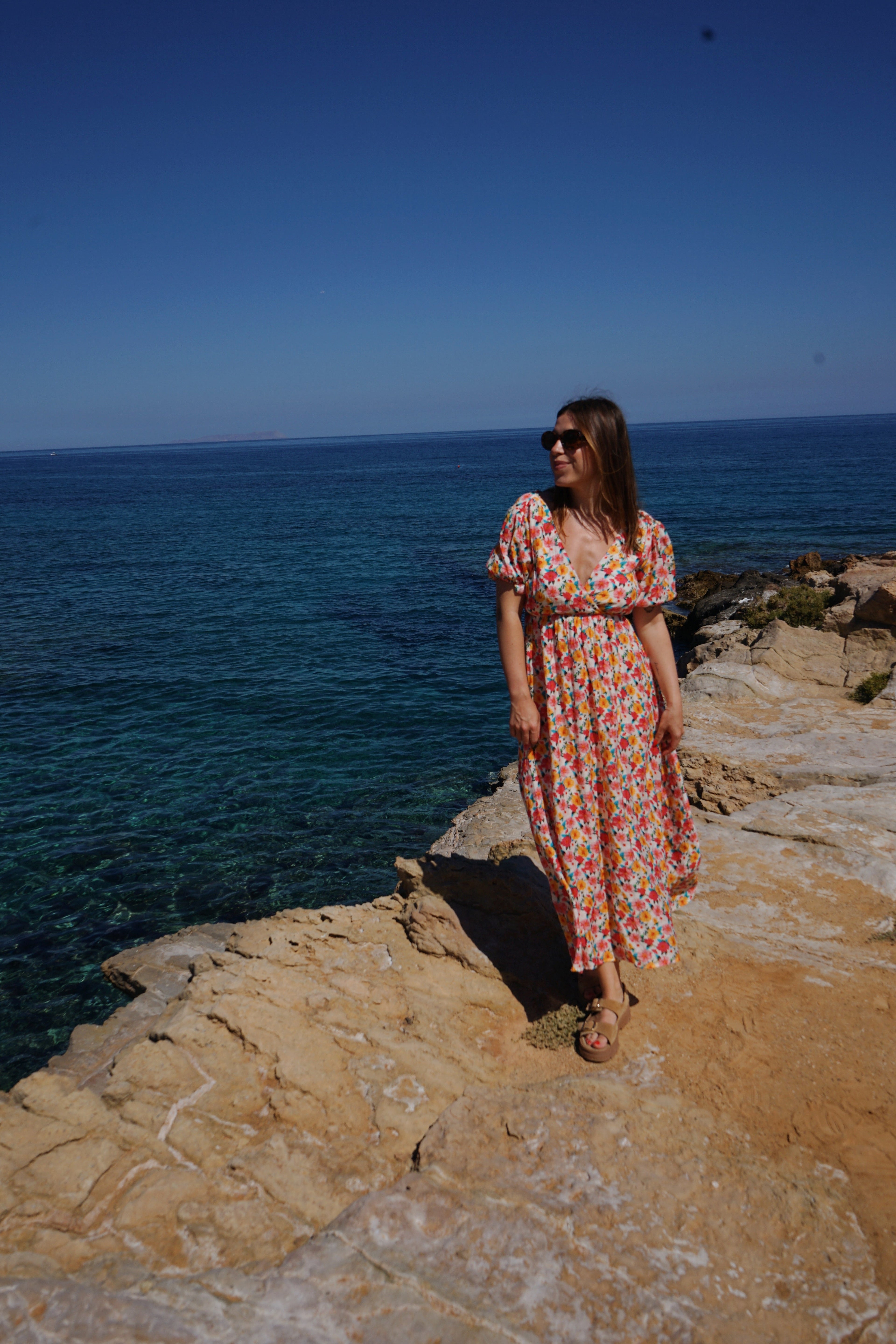 Robe longue fleurie Dorothée