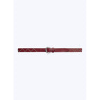 Fursac - Studded Cowhide Leather Belt - Red