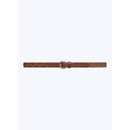 Ceinture À Clous En Cuir De Vachette - Brun