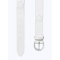 Fursac - Woven Belt in Cotton and Leather - White