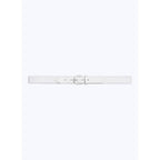 Fursac - Woven Belt in Cotton and Leather - White