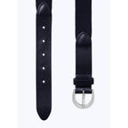 Fursac - Woven Cotton and Leather Belt - Navy Blue