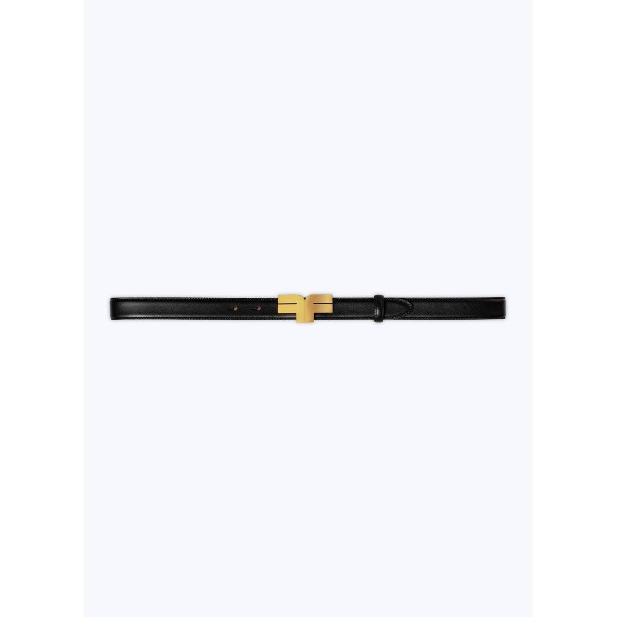 Leather Belt With Buckle Black