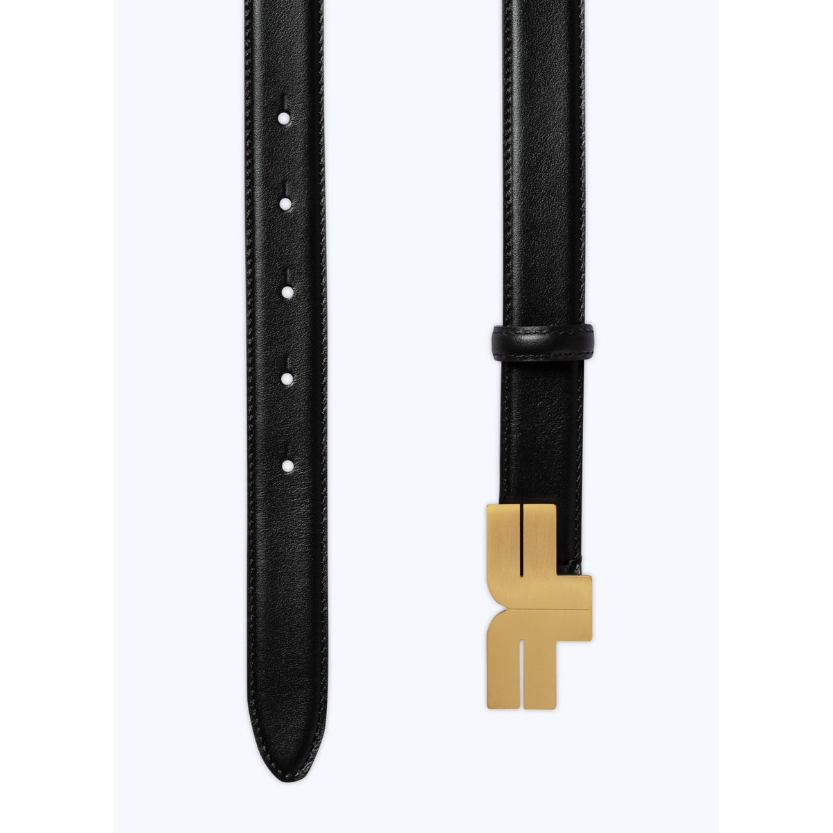Leather Belt With Buckle Black