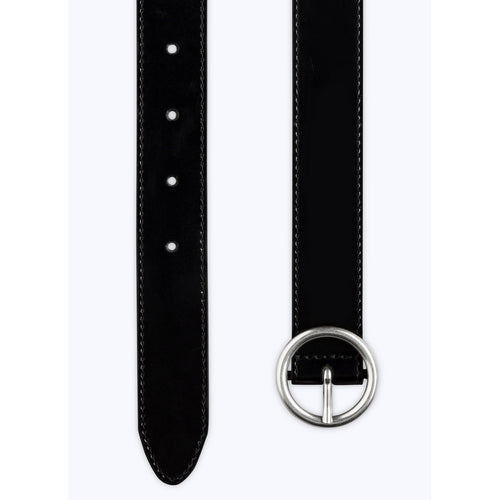 Ceinture En Cuir Noir - Noir
