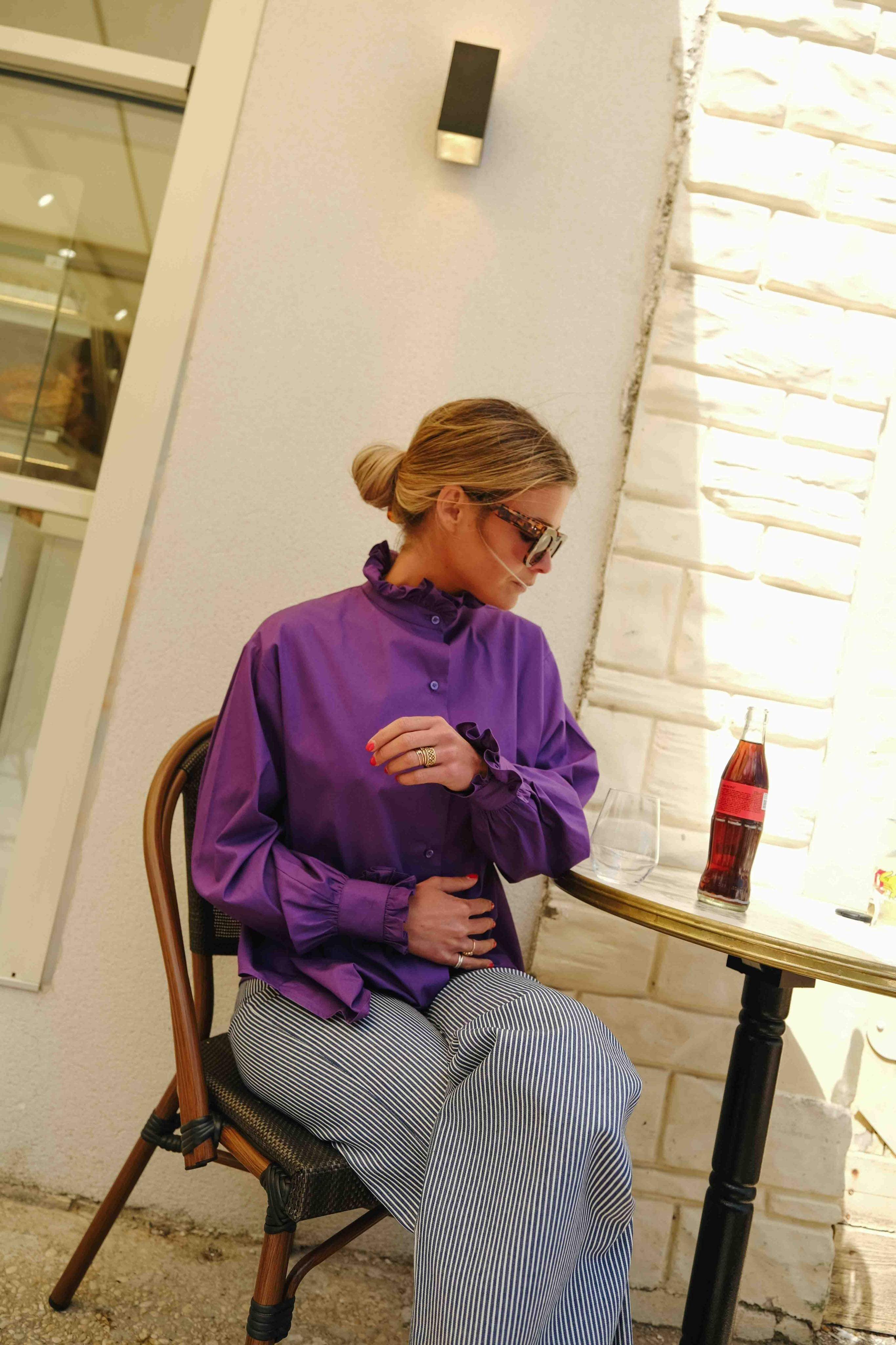 Garance Purple Blouse